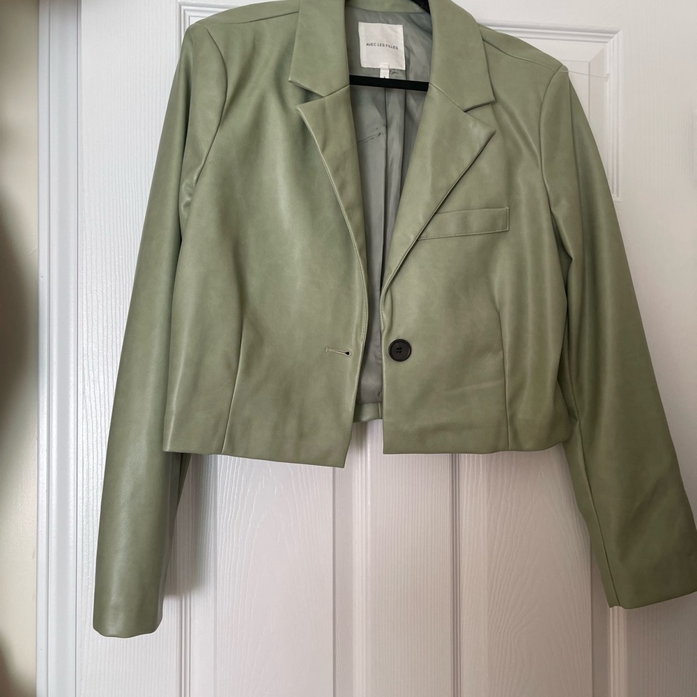 Avec Les Filles Sage Green Blazer